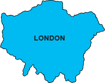 Areas covered in London